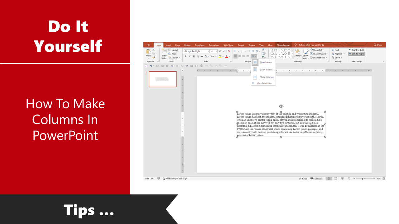 How To Make Columns In PowerPoint